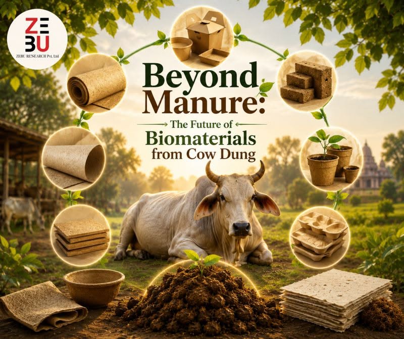 Beyond Manure: The Future of Biomaterials from Cow Dung