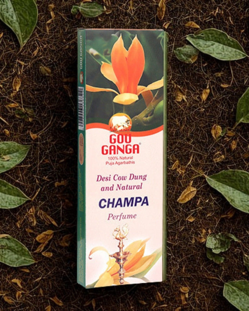 Pack of 5 Gou Ganga Natural & Herbal Champa Agarbatti
