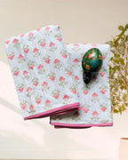 Kachcharaasta Handblock Single Dohar Set. Made from premium pure cotton voile (mulmul) and filled with soft flanne
