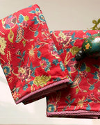 Kachcharaasta Handblock Single Dohar Set. Made from premium pure cotton voile (mulmul) and filled with soft flanne