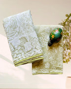 Kachcharaasta Handblock Single Dohar Set. Made from premium pure cotton voile (mulmul) and filled with soft flanne