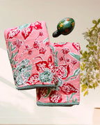 Kachcharaasta Handblock Single Dohar Set. Made from premium pure cotton voile (mulmul) and filled with soft flannel
