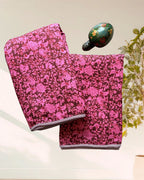 Kachcharaasta Handblock Single Dohar Set. Made from premium pure cotton voile (mulmul) and filled with soft flannel