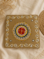 Gomay Chowki (Hand-Painted with Mirror Work)