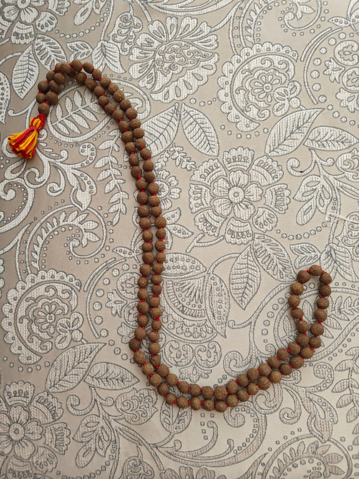 Gomay Jaap Mala (110 Cow Dung Beads) – Handcrafted Spiritual Prayer Mala