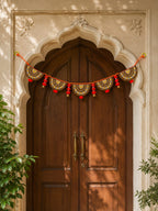 Gomay Toran (5 Leaflet) – Hand-Painted with Orange Tassels