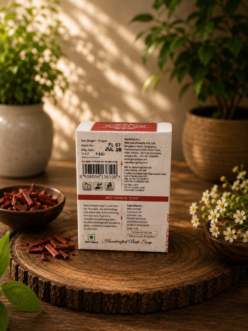 Gou Ganga Red Sandal soap