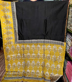Kachcharaasta Traditional Hand Block Printed Chanderi Silk Saree