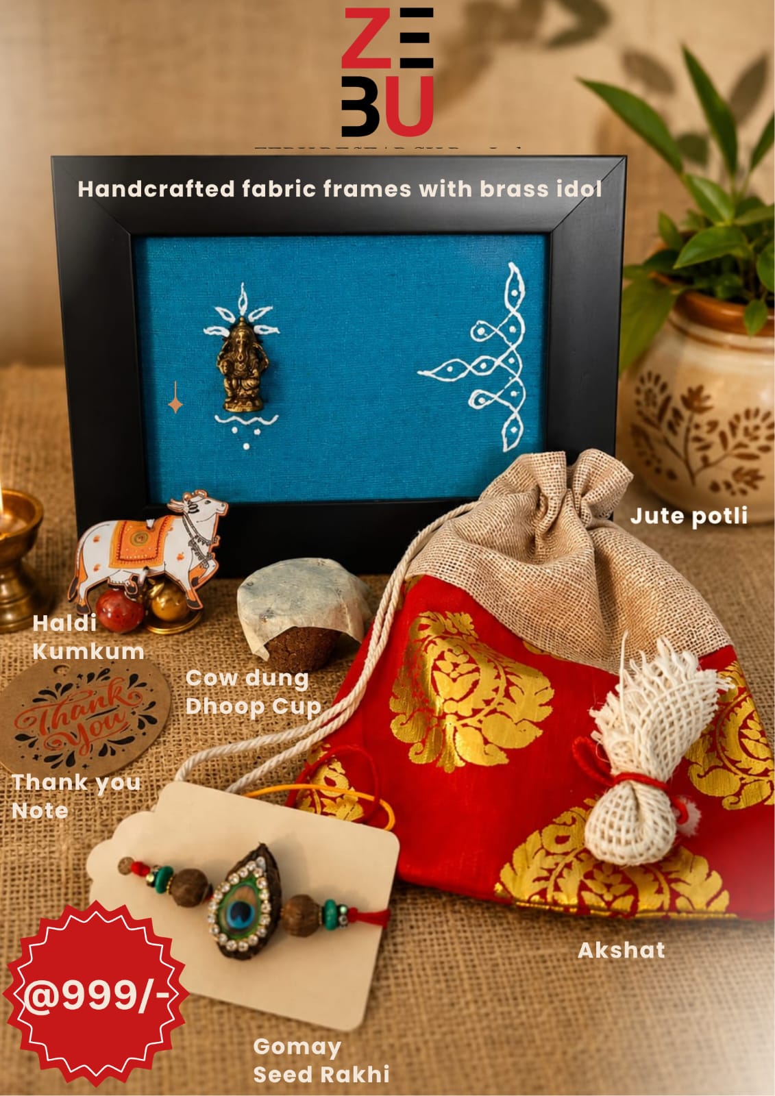 Zebu Handcrafted Raksha Bandhan Gift Hamper