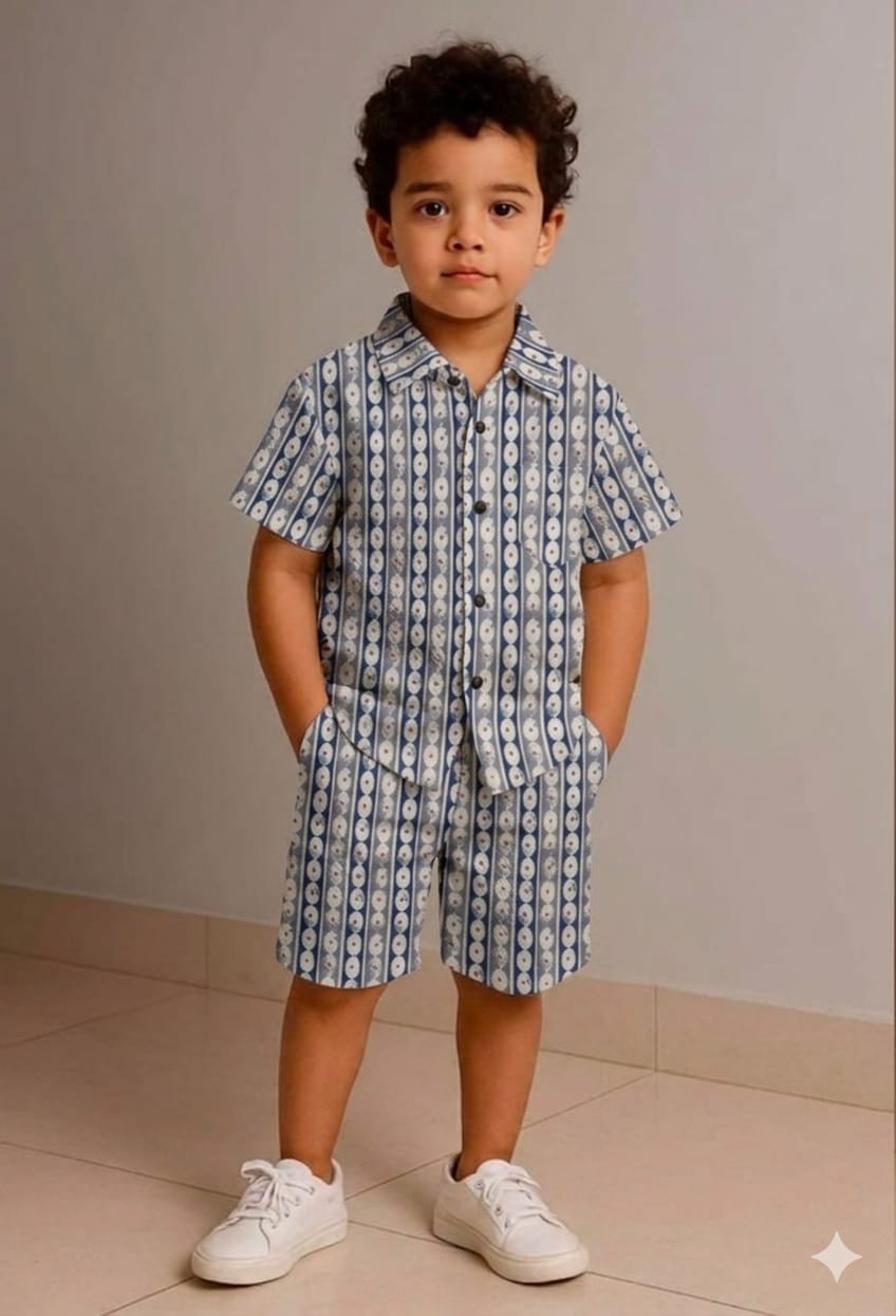 Kids Hand Block Printed Co-ord Set