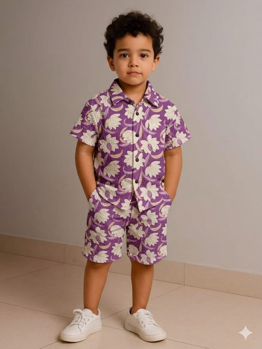 Kids Hand Block Printed Co-ord Set