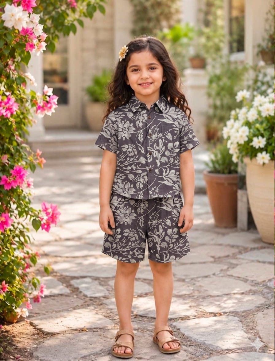 Kids Hand Block Printed Co-ord Set
