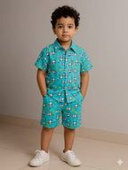 Kids Hand Block Printed Co-ord Set