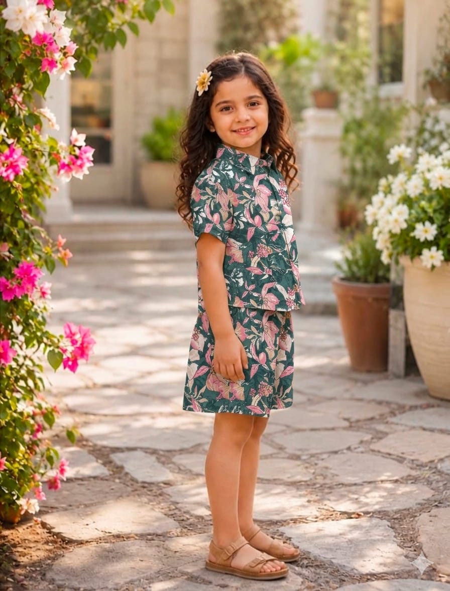 Kids Hand Block Printed Co-ord Set