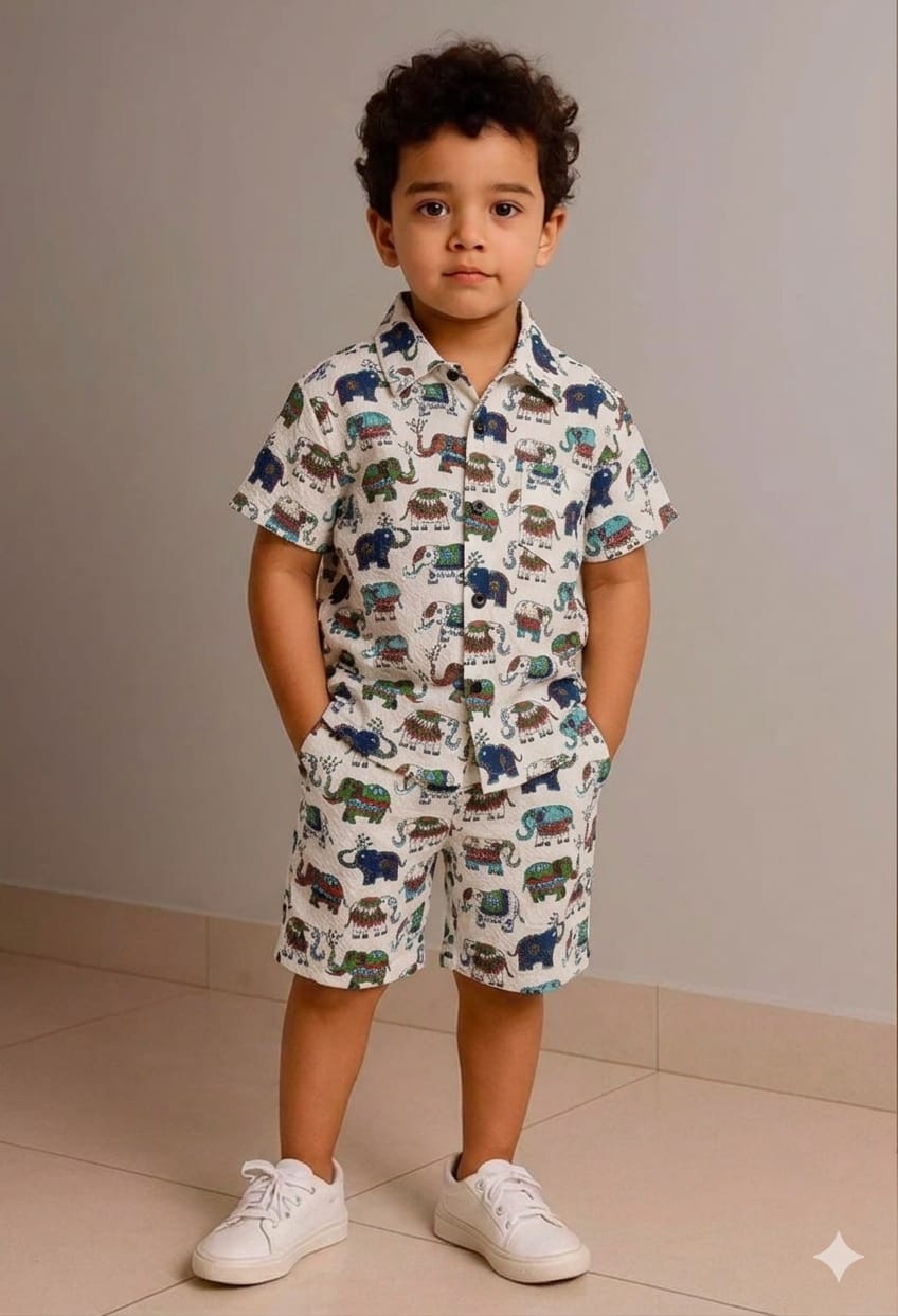 Kids Hand Block Printed Co-ord Set