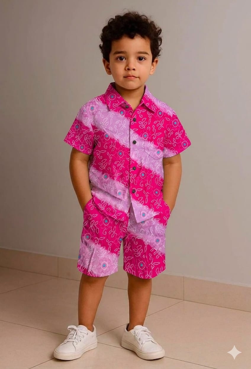 Kids Hand Block Printed Co-ord Set