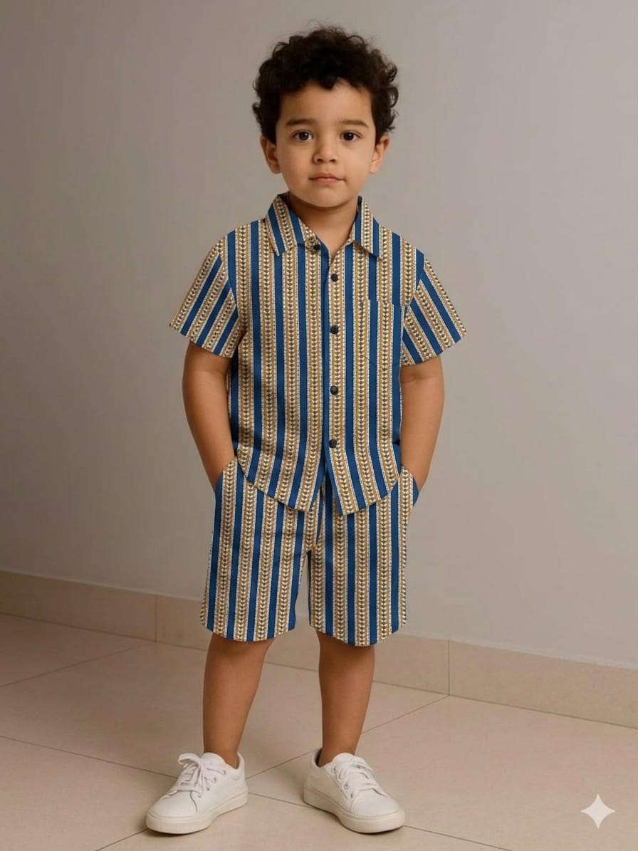 Kids Hand Block Printed Co-ord Set