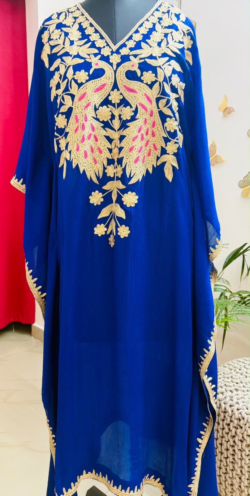✨ Kashmir Se | Pure Chiffon Chinon Kaftan ✨