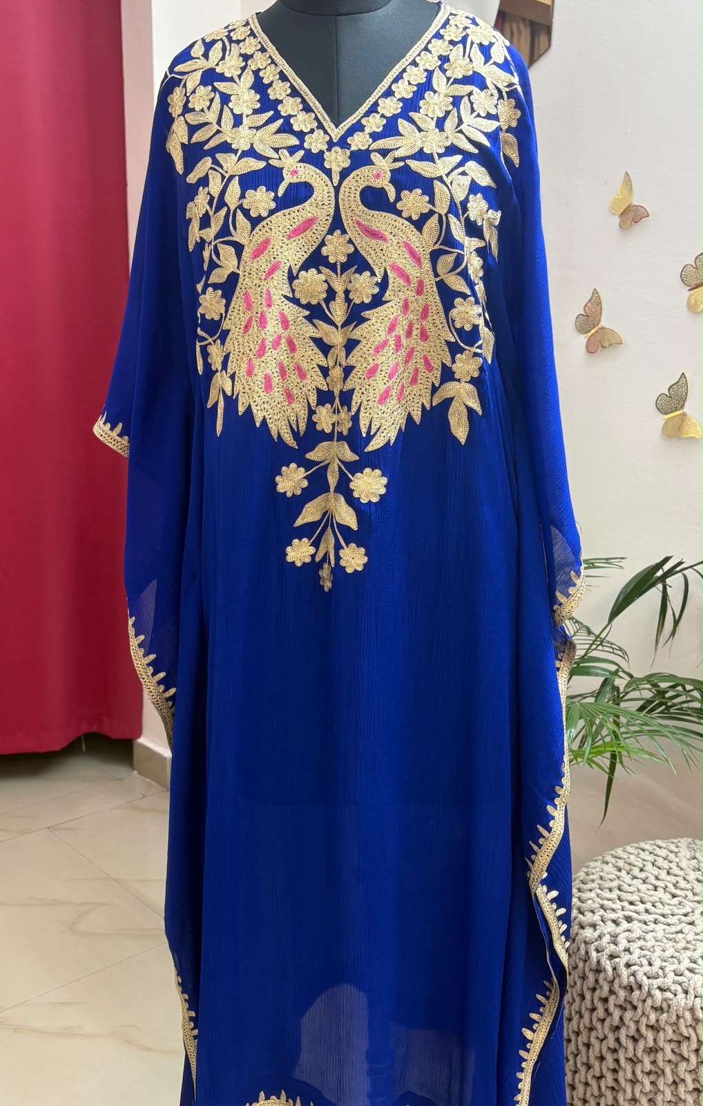 ✨ Kashmir Se | Pure Chiffon Chinon Kaftan ✨
