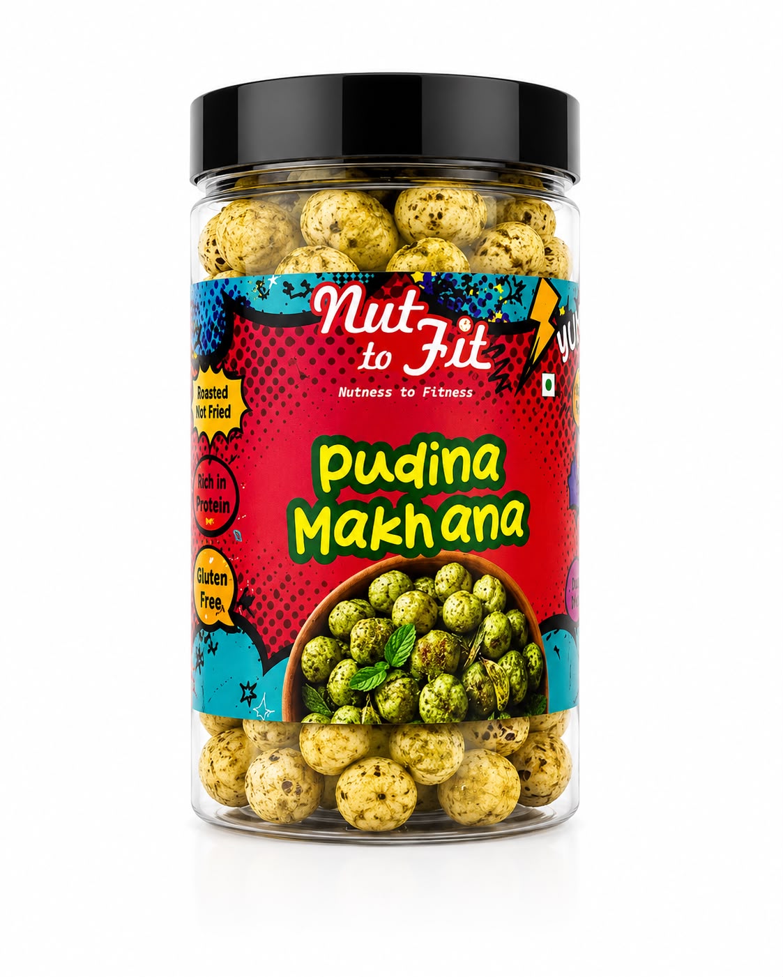 Flavoured Makhana - Pink salt Pudina Pet jars