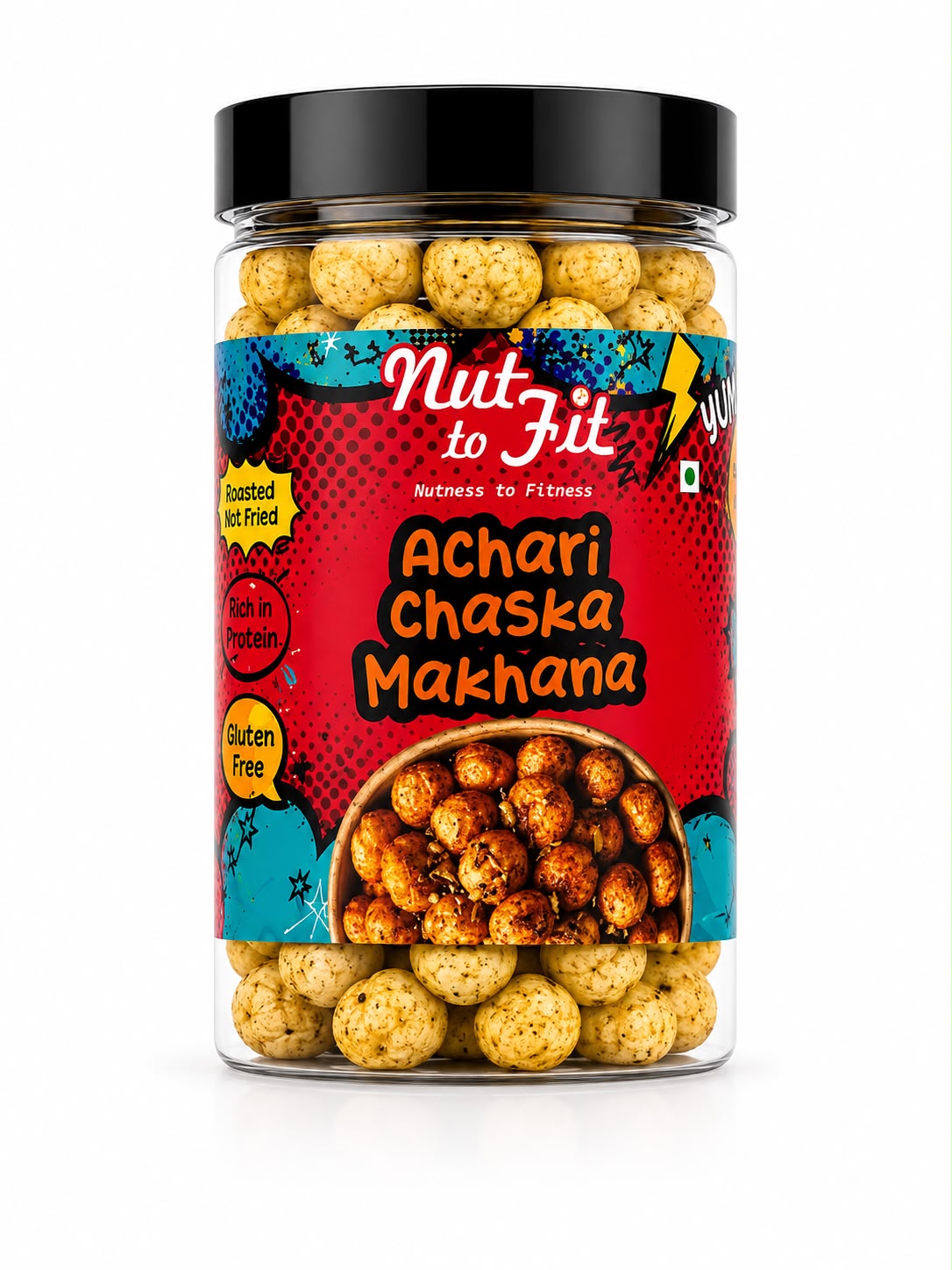 Flavoured Makhana - Achari chaska- Pet jars