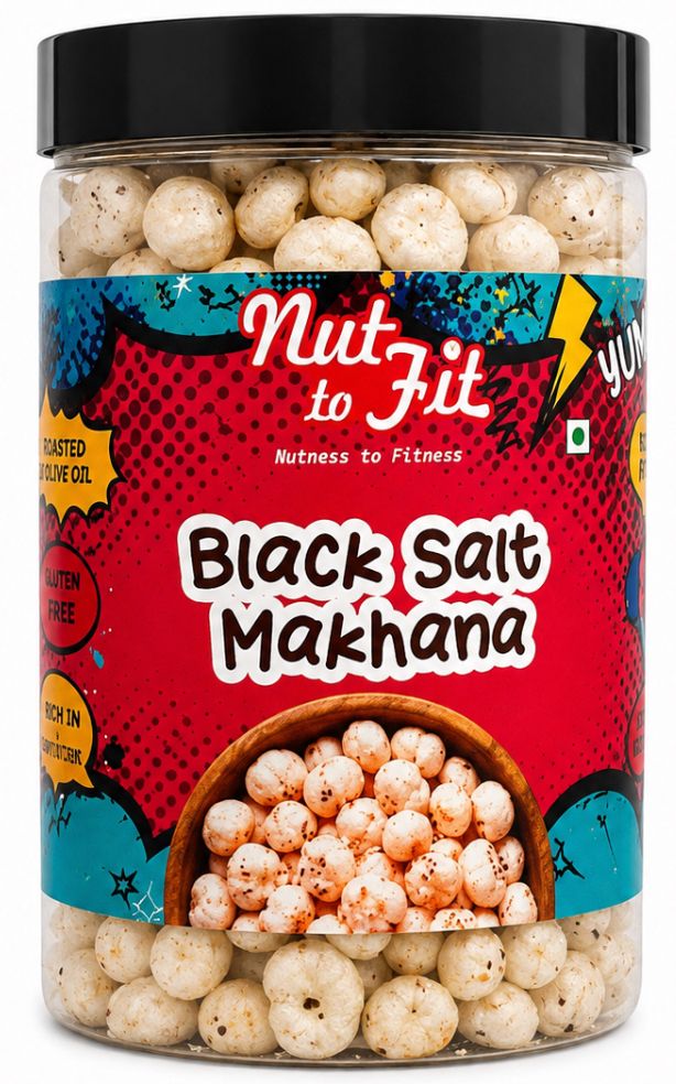 Flavoured Makhana - Black salt Pet jars