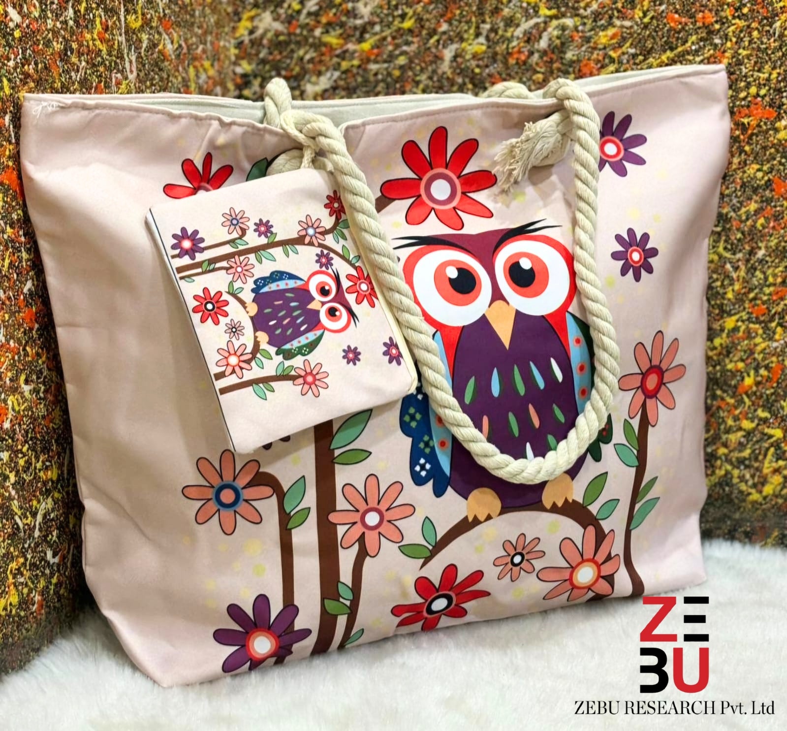 Rustic Grace : Premium canvas fabric Bag