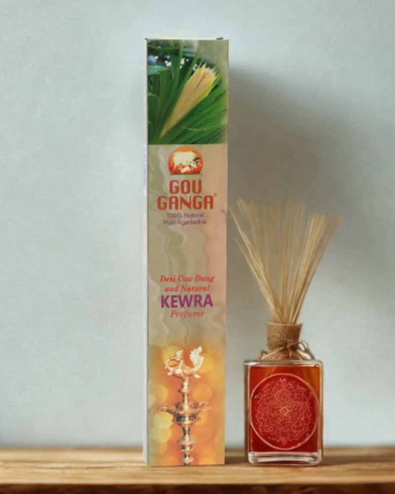 Pack of 5 Natural& Herbal Gou Ganga Kewra Agarbatti